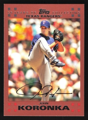 John Koronka Texas Rangers 2007 Topps Copper #114 SN /56