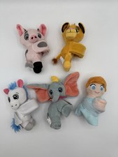 Bullsitoy Disney Cuties Cuff Slap Bracelets Lot of 5 Cinderella Dumbo Simba