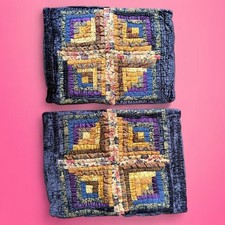 vintage boho quilted pillow sham pair