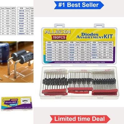 Diode Assortment Kit 20 Values Rectifier Fast Recovery Schottky Switching
