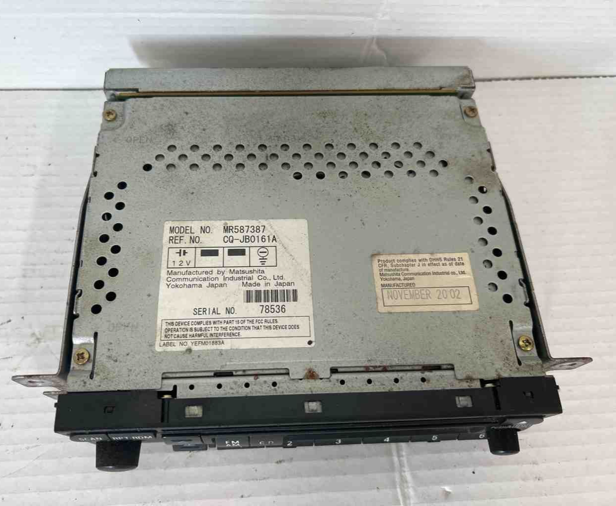 2002-2003 MITSUBISHI MONTERO INFINITI AUDIO SYSTEM AM FM CD