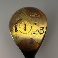 VTG Tony Penna #3 RH Persimmon Driver Oil Hardened USA Classic club Chamois Grip