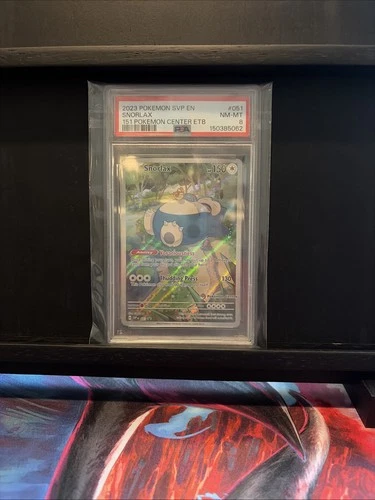 2023 Pokemon SVP En Snorlax #051 Pokemon Center ETB PSA 8