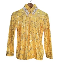 Women's - Equestrian Chain Print Long Sleeve Show Shirt