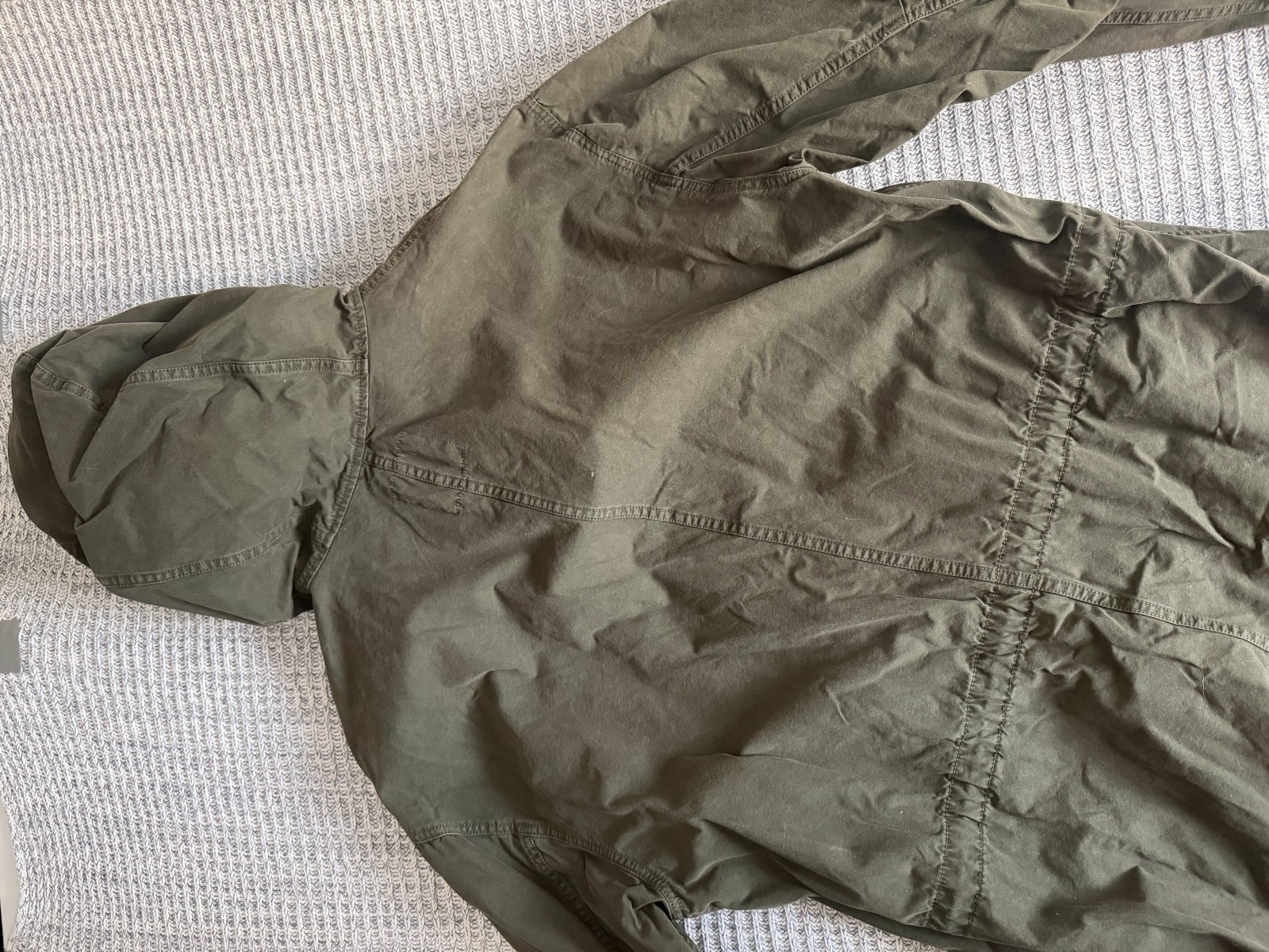 GAP Men’s Large Solid Green Long Jacket – Casual … - image 18