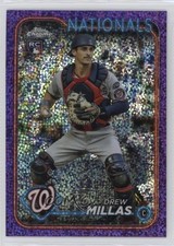 2024 Topps Chrome Purple Speckle Refractor /299 Drew Millas #85 08jk