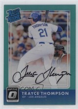 2016 Panini Donruss Optic Rated Rookies Aqua /125 Trayce Thompson #167 Auto 0e2x