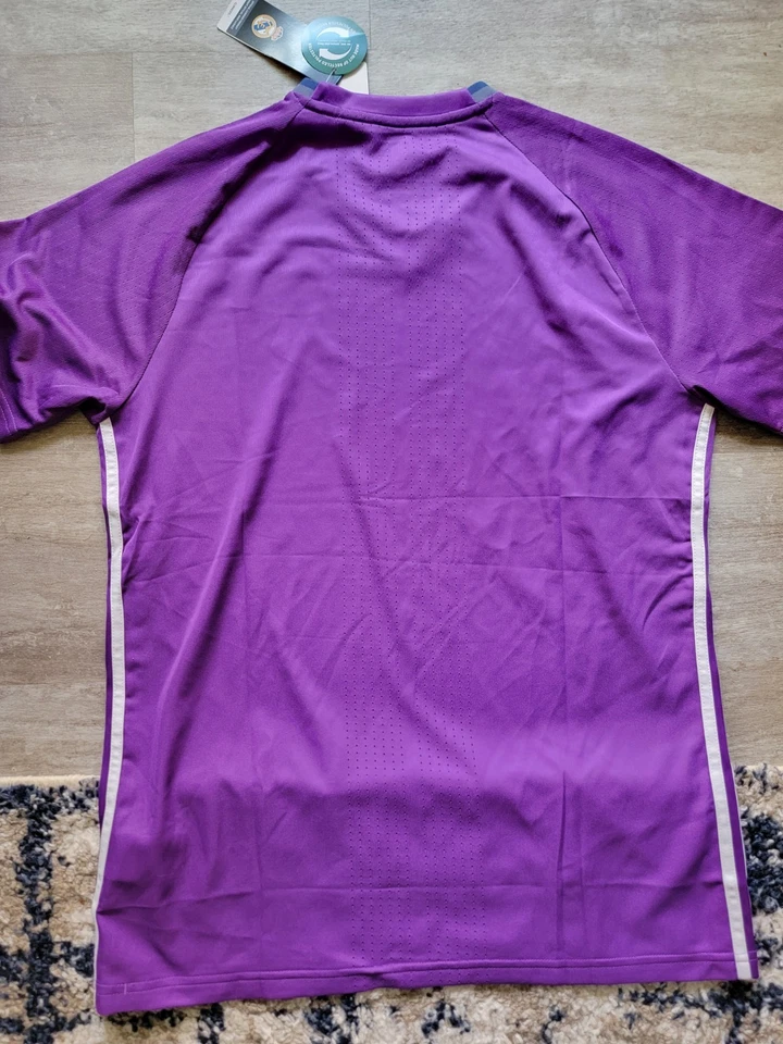 阿迪达斯皇家马德里紫色训练球衣男式L — 第 2/2 张图片