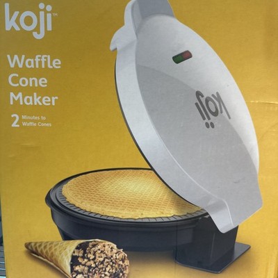 Koji Fresh Waffle Cone Maker With Cone Roller Ice Cream Ready Family Cooking