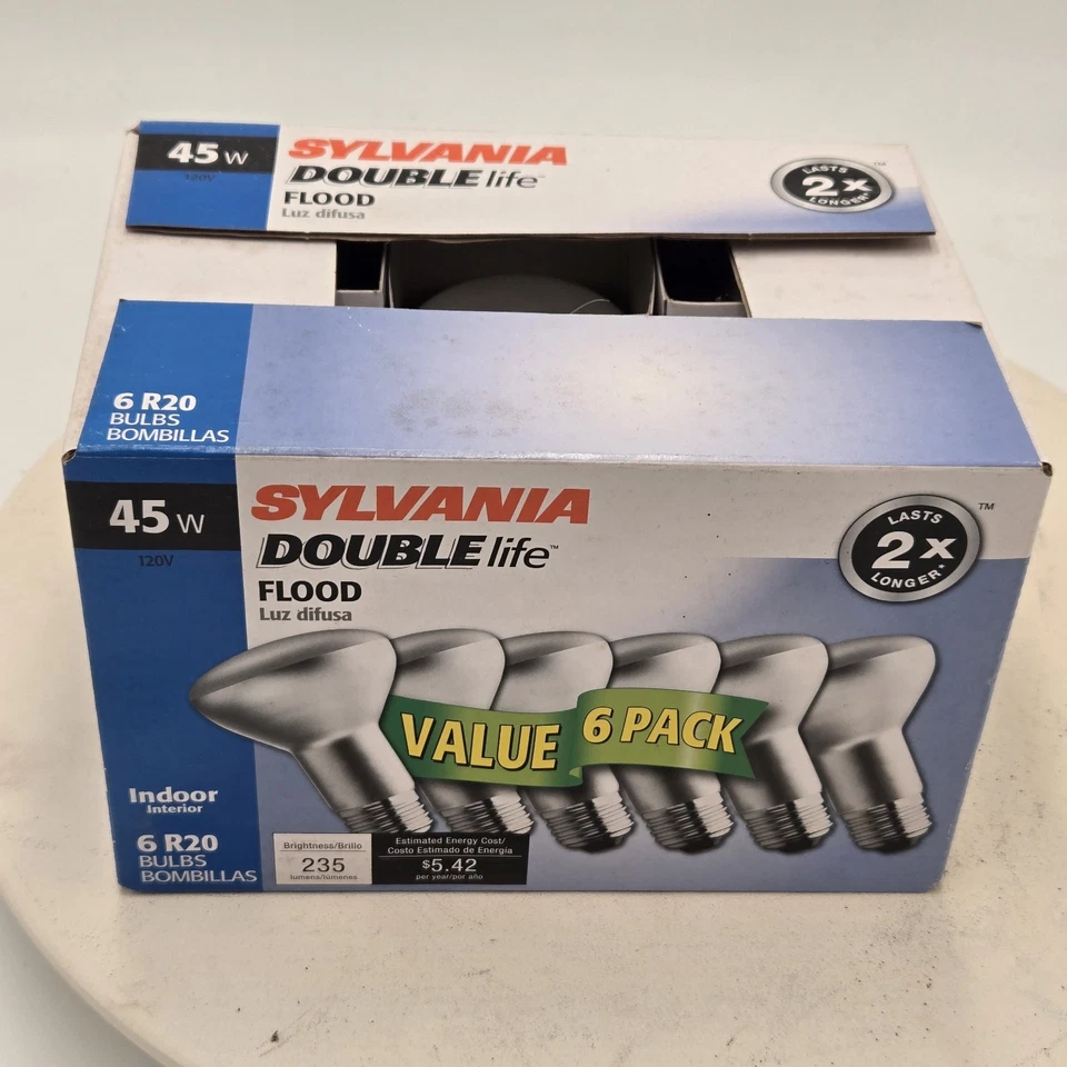 SYLVANIA R20 Soft White Medium Base (E-26) Dimmable Light Bulb (6-Pack) - Image 2 of 4
