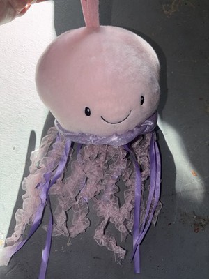 Cuddle Barn Plush Bubbles Jellyfish 14'' Animated Lights Music Toy Needs Battery