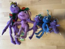 Vintage 1998 Disney A Bug's Life Flik Princess Atta Dot Plush Stuffed Animal Lot