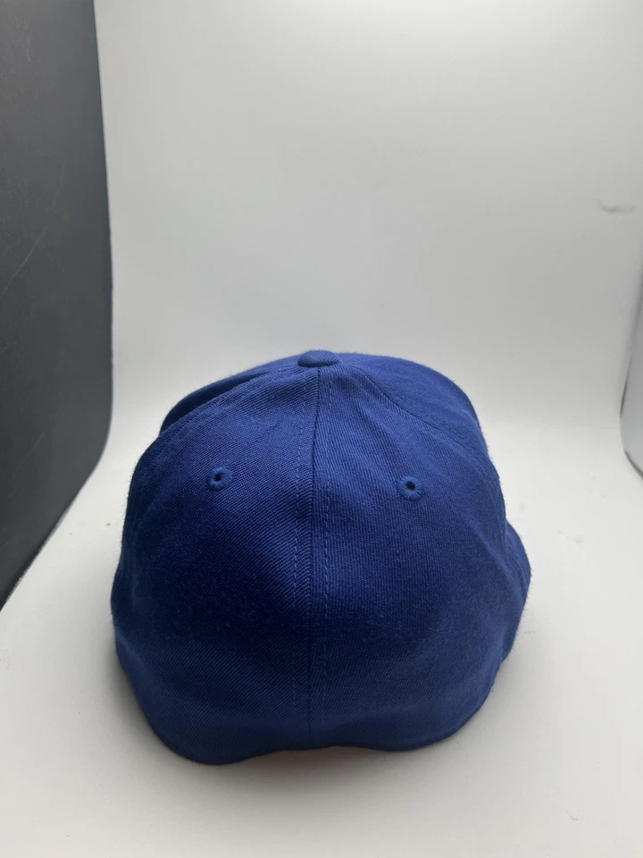 Gorra ajustada Team Lowe's Racing para hombre azul NASCAR carreras bandera a cuadros Foto 3 de 3