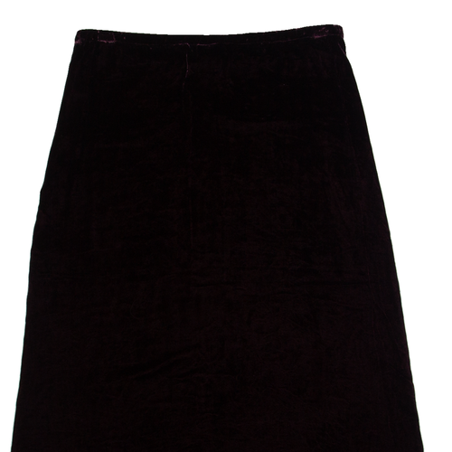 LAURA ASHLEY Womens A-Line Skirt Maroon Long Velvet UK 14 - Picture 4 of 6