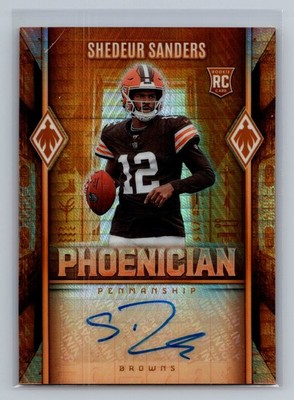 Shedeur Sanders 2025 Panini Phoenix Phoenician Autographs Hyper
