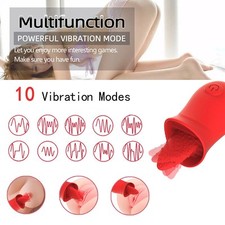 Female Massage Electric Massager Tongue Licking Birthday Gifts 10 Speeds