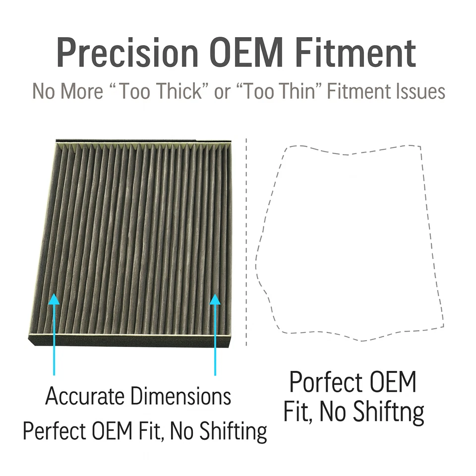 Cabin Air Filter for Lexus GS300 GS430 LS430 SC430 Replace 87139 YZZ01 CUK2246 - Imagem 4 de 4