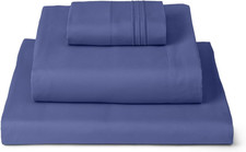 Twin Sheets Set - 3 PC Iconic Collection Bedding - Hotel Luxury, Extra Soft, Coo