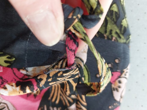 One Hundred Stars 🌟 Eccentric Bloom Charcoal Pants Trousers Crepe Lounge OS - Picture 6 of 8