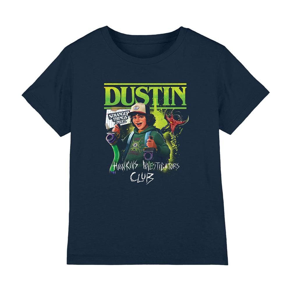 Stranger Things: Tales from '85 Camiseta de Dustin para Niños/Niñas (TV34040)