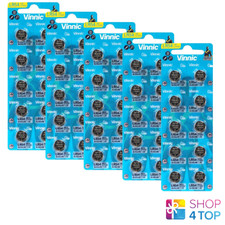 50x Vinnic AG10 LR54 1.5V Alkaline Button Batteries Watch Calculator