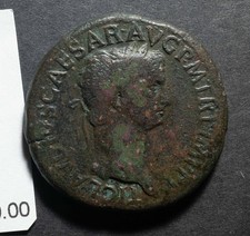 Claudius Sestertius 41 - 45 AD Ancient Roman coin rare