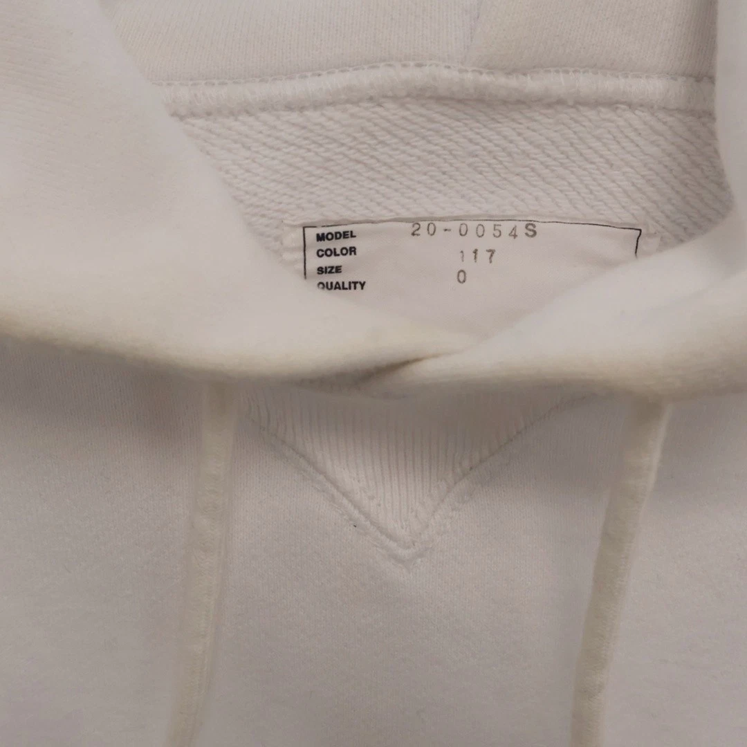 Maglione Sacai Sakai The Big LEBOWSKI HOODIE stampa logo bianco 20 0054S usat