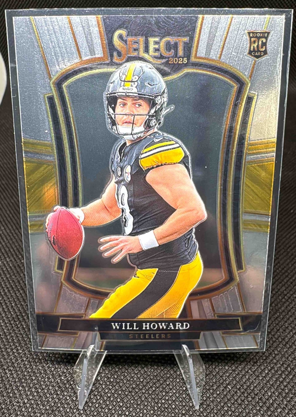 2025 Panini Select Will Howard #152 Premier Level RC Steelers