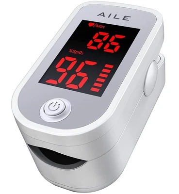 SHENZHEN ACURIO INSTRUMENTS CO., LTD AILE Pulse Oximeter Oxygen Meter Adults Accurate Fast Easy Larger Red Screen Oxy