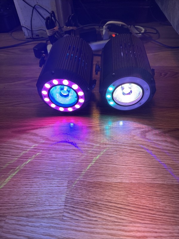 Pair 60watt Led Stage Lights RGB Sound Activated Strobe Effect - Working great