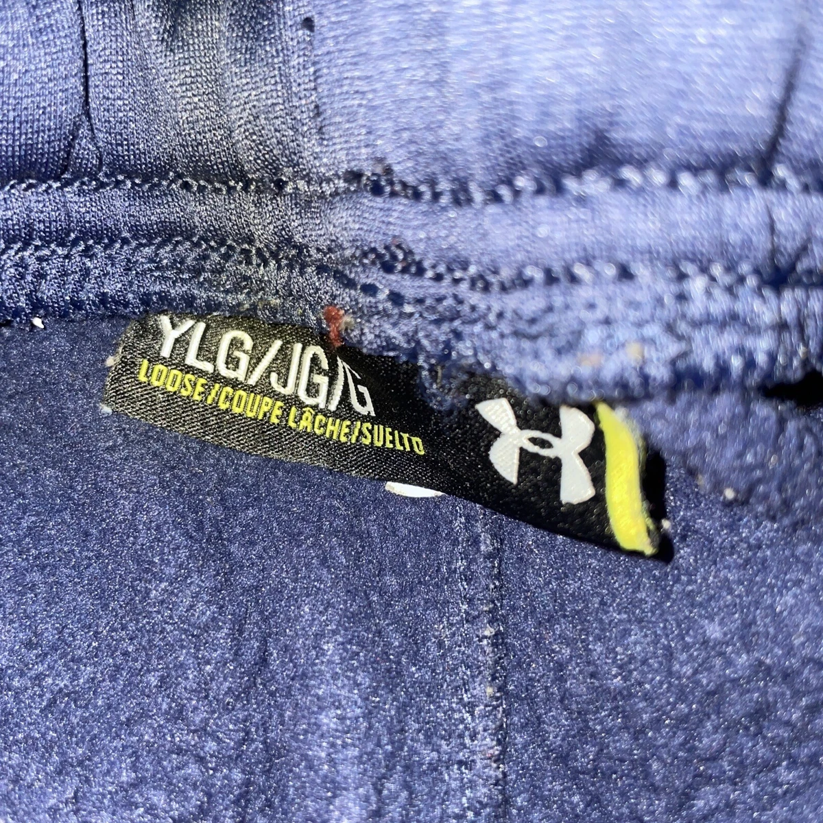 Under Armour Storm Pants Boys Blue Athletic Track Pull On Youth