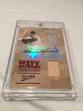 2005 Donruss Studio Baseball Harmon Killebrew Twins autograph dual relic 25/25