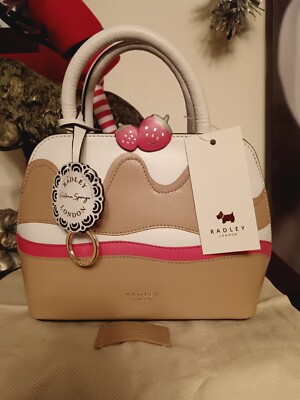 RADLEY LONDON 25th ANNIVERSARY VICTORIA SPONGE CAKE MINI PICTURE HANDBAG  NEW Australia