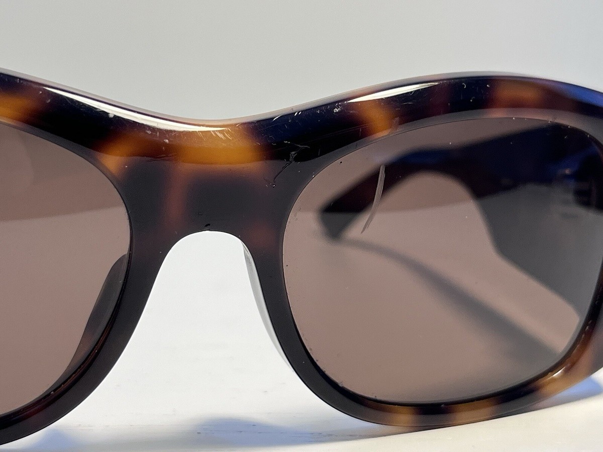 Balenciaga Unisex Sunglasses Oversized Rectangle Havana  display picture 2