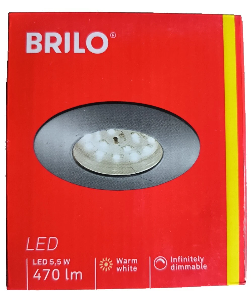 LED Einbauleuchten Set IP44 dimmbar 5,5W 470 lm 3000 K warmweiß 