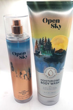 BATH AND BODY WORKS OPEN SKY BODY MIST  MOISTURIZING WASH SET OF 2 