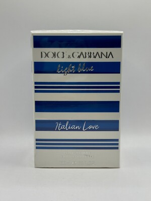 LIGHT BLUE ITALIAN LOVE BY DOLCE & GABBANA 100ML EDT SPRAY (NEW WITH BOX&SEALED)