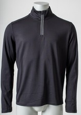 M&S Goodmove Black Moisture Wicking Long Sleeve 1/2 Zip Top