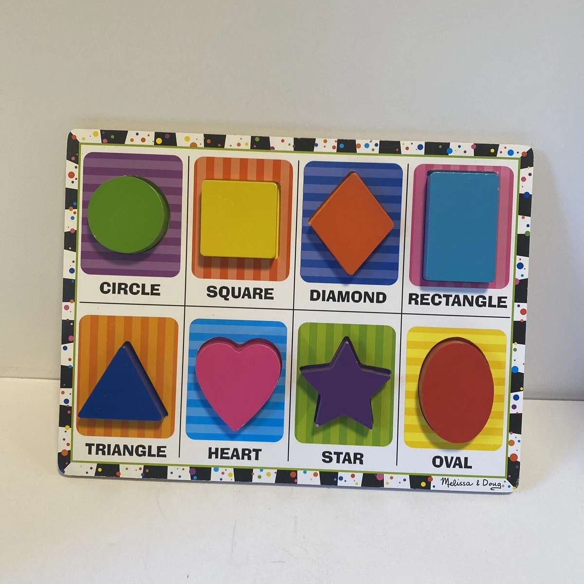 Melissa and doug hotsell chunky puzzle shapes