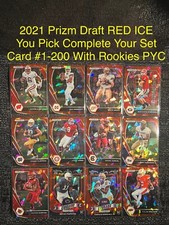 2021 Panini Prizm Draft Picks RED ICE COMPLETE YOUR SET YOU PICK ROOKIE CARD