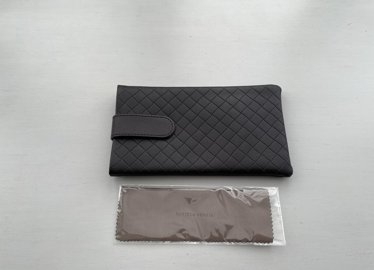 BOTTEGA VENETA Brown Woven Sunglasses Case Set | eBay