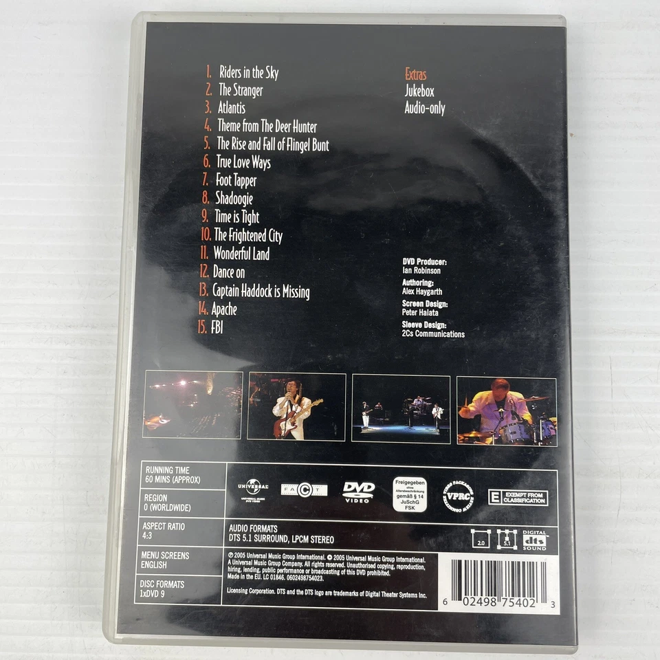 The Shadows DVD Live Liverpool Apache Wonderful Land Dance FBI Brochure R0 All - Image 2 of 4