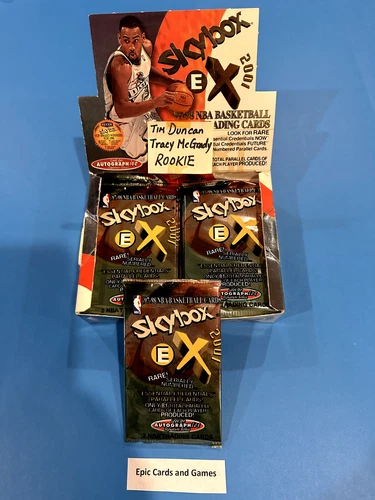 1x ( 1997-98 SKYBOX EX 2001 ) NBA Basketball Hobby Sealed Pack - Credentials ?