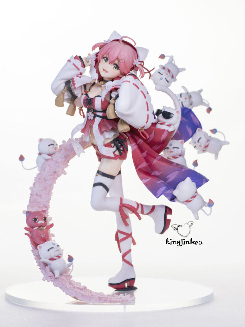Unpainted 1/8 Scale Hololive Sakura Miko Unassembled Resin Figure