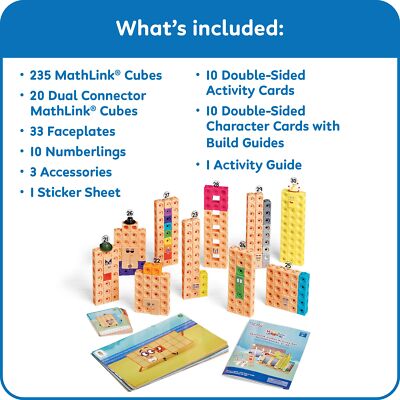 hand2mind MathLink Cubes Numberblocks 21-30 Counting Blocks Set | eBay