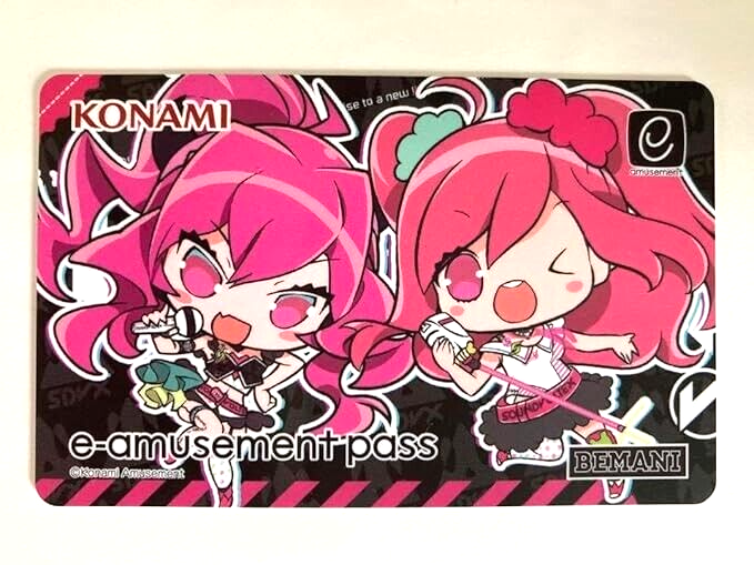 Konami e-AMUSEMENT PASS Card Sound Voltex Grace & Rasis VIVID WAVE
