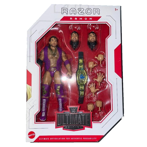 WWE Ultimate Edition Razor Ramon (Purple Attire) Action Figure *Brand