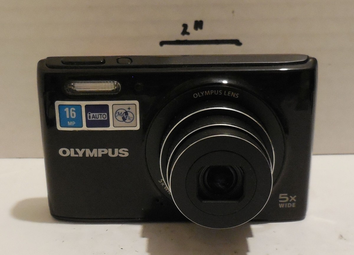 Olympus VG-180 16.0MP Digital Camera - Black Tested Works Battery