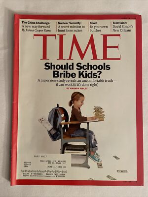 2010 April 19 TIME Magazine, Should Schools Bribe Kids? (CP200) 2