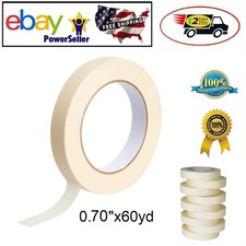 Masking Tape General Purpose Adhesive for Painting 0.70 Inch 60 Yards